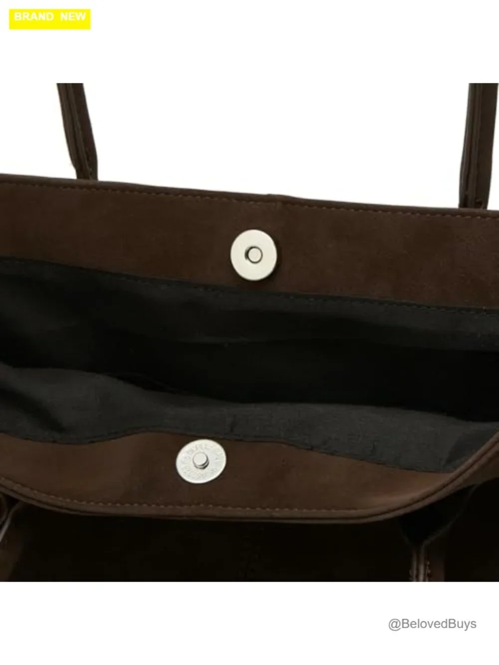 Suede Hobo Tote Bag Crossbody Shoulder Handbag Slouchy Retro Purse - Picture 6 of 7